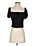 Hollister 100% Polyester Black Short Sleeve Top Size S - photo 1