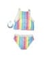 Hatley Tie-dye Silver Two Piece Swimsuit Size 2 - photo 2