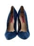 Betsey Johnson 100% Leather Blue Heels Size 7 (narrow) - photo 2