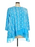JM Collection Blue Poncho Size 3X - photo 1