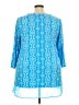 JM Collection Blue Poncho Size 3X - photo 2