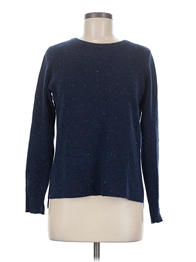 Pre-owned Halogen Cashmere Pullover Sweater In Blue