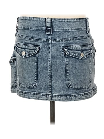 Carbon Denim Skirt (view 2)