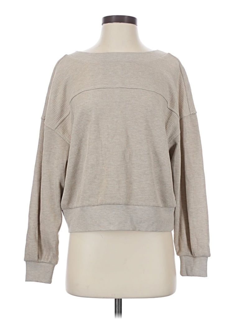 Pre-owned Varley Sweatshirt In Tan