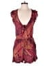 BCBGMAXAZRIA 100% Rayon Paisley Burgundy Romper Size 6 - photo 1