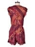 BCBGMAXAZRIA 100% Rayon Paisley Burgundy Romper Size 6 - photo 2