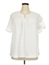 Wrapper Ivory Short Sleeve Blouse Size 3X - photo 1