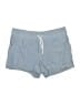 Athleta 100% Linen Chevron-herringbone Blue Shorts Size 14 - photo 1