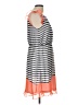 Freeway 100% Polyester Stripes Gray Casual Dress Size L - photo 4