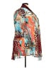 Creation Animal Print Orange 3/4 Sleeve Blouse Size XXL - photo 4