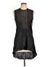 Brunello Cucinelli 100% Silk Black Gray Sleeveless Silk Top Size XL - photo 1