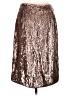 J.Crew 100% Polyester Metallic Silver Formal Skirt Size 4 - photo 2