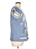 Roller Rabbit 100% Cotton Blue Short Sleeve Blouse Size L - photo 4