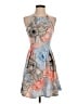 Soprano Floral Orange Cocktail Dress Size S - photo 1