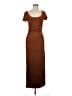 L Space Solid Brown Casual Dress Size M - photo 1