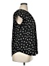 Monday Fun Polka Dots Black Short Sleeve Blouse Size XL - photo 4