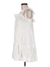 AaKaa 100% Polyester White Casual Dress Size M - photo 5