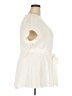 Lane Bryant Solid Ivory Short Sleeve Blouse Size 20 - photo 4