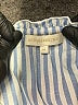 Ann Mashburn Stripes White Blue Long Sleeve Blouse Size M - photo 7