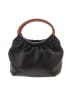 Fossil 100% Leather Solid Black Leather Hobo One size - photo 1