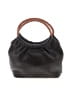 Fossil 100% Leather Solid Black Leather Hobo One size - photo 2