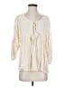 Billabong 100% Rayon Ivory 3/4 Sleeve Blouse Size S - photo 1