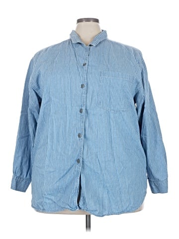 Faded Glory Long Sleeve Button-Down Shirt (view 1)