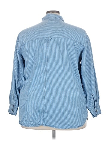 Faded Glory Long Sleeve Button-Down Shirt (view 2)