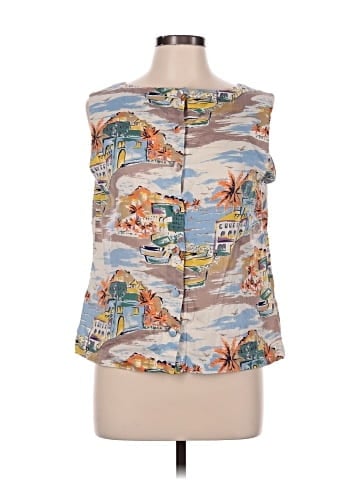 Boden Sleeveless Button-Down Shirt (view 1)
