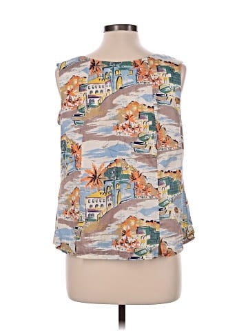 Boden Sleeveless Button-Down Shirt (view 2)