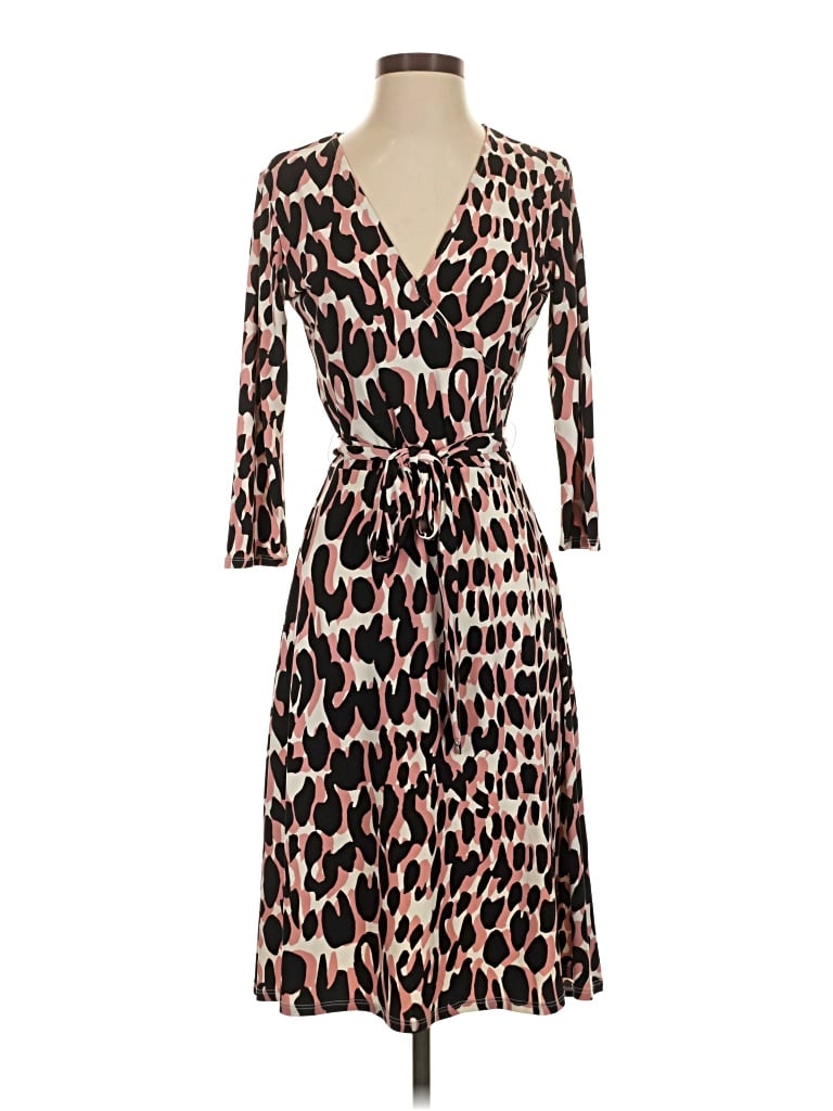 Pre-owned Leota Casual Dress In Brown