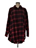 MNG Plaid Red Long Sleeve Blouse Size 8 - photo 1
