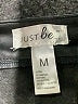 Just Be... 100% Polyester Metallic Black Shorts Size M - photo 3