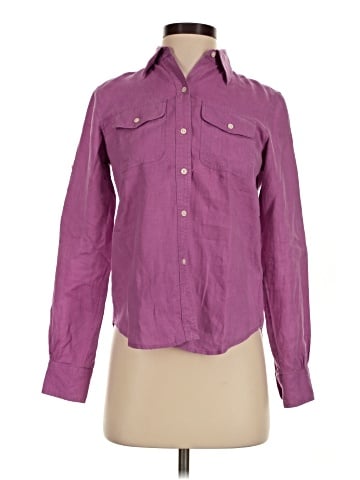 Lauren by Ralph Lauren Long Sleeve Button-Down Shirt (view 1)