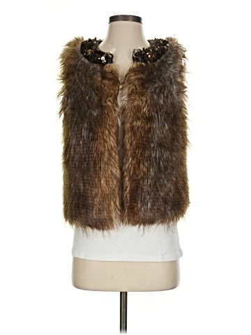 Express Faux Fur Vest (view 1)