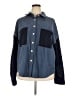 Unbranded 100% Polyester Color Block Blue Long Sleeve Blouse Size 2XL - photo 1