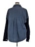 Unbranded 100% Polyester Color Block Blue Long Sleeve Blouse Size 2XL - photo 2