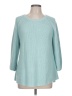 J.Jill 100% Cotton Teal Pullover Sweater Size L - photo 1