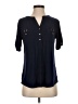 Perseption Concept Blue Short Sleeve Blouse Size S - photo 1