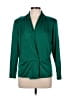 Carlisle 100% Silk Green Silk Blazer Size 12 - photo 1