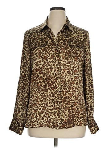 AK Anne Klein Long Sleeve Blouse (view 1)