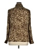 AK Anne Klein 100% Polyester Animal Print Brown Long Sleeve Blouse Size XL - photo 2