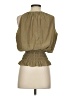 Catherine Malandrino 100% Polyester Tan Sleeveless Blouse Size S - photo 2