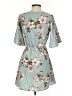 Mine 100% Polyester Floral Teal Casual Dress Size S - photo 2