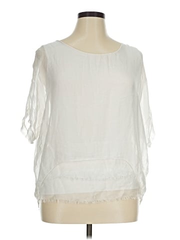 MADE IN ITALY 3/4 Sleeve Blouse (view 1)
