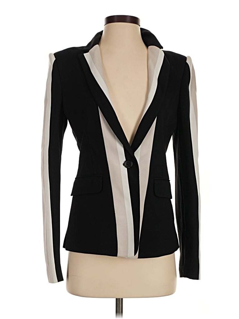 Pre-owned Bcbgmaxazria Blazer Jacket In Black