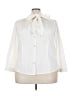 Jessica London 100% Polyester Ivory 3/4 Sleeve Blouse Size 22 - photo 1