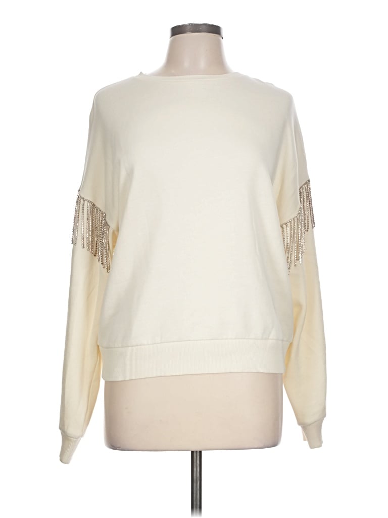 Pre-owned Express Sweatshirt In Ivory