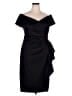 Xscape Solid Black Cocktail Dress Size 16 - photo 1