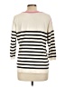 Talbots Stripes Ivory Pullover Sweater Size L - photo 2